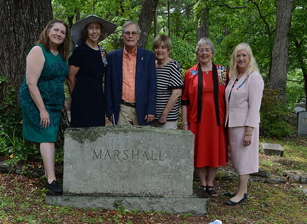 group at the grave